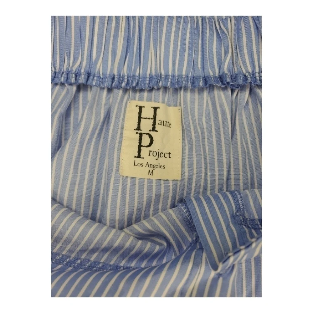 HAUTE Project Stripped Off-the-shoulder Cuff Tie Sleeves Button Blouson Size M - Picture 5 of 6